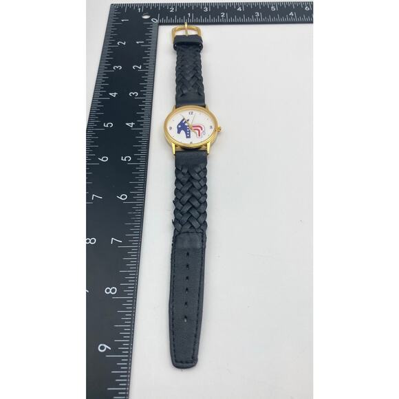 VTG 23kt Plated Unique Political Unisex Watch 32mm Fresh Battery - Adjustable WR main image 6